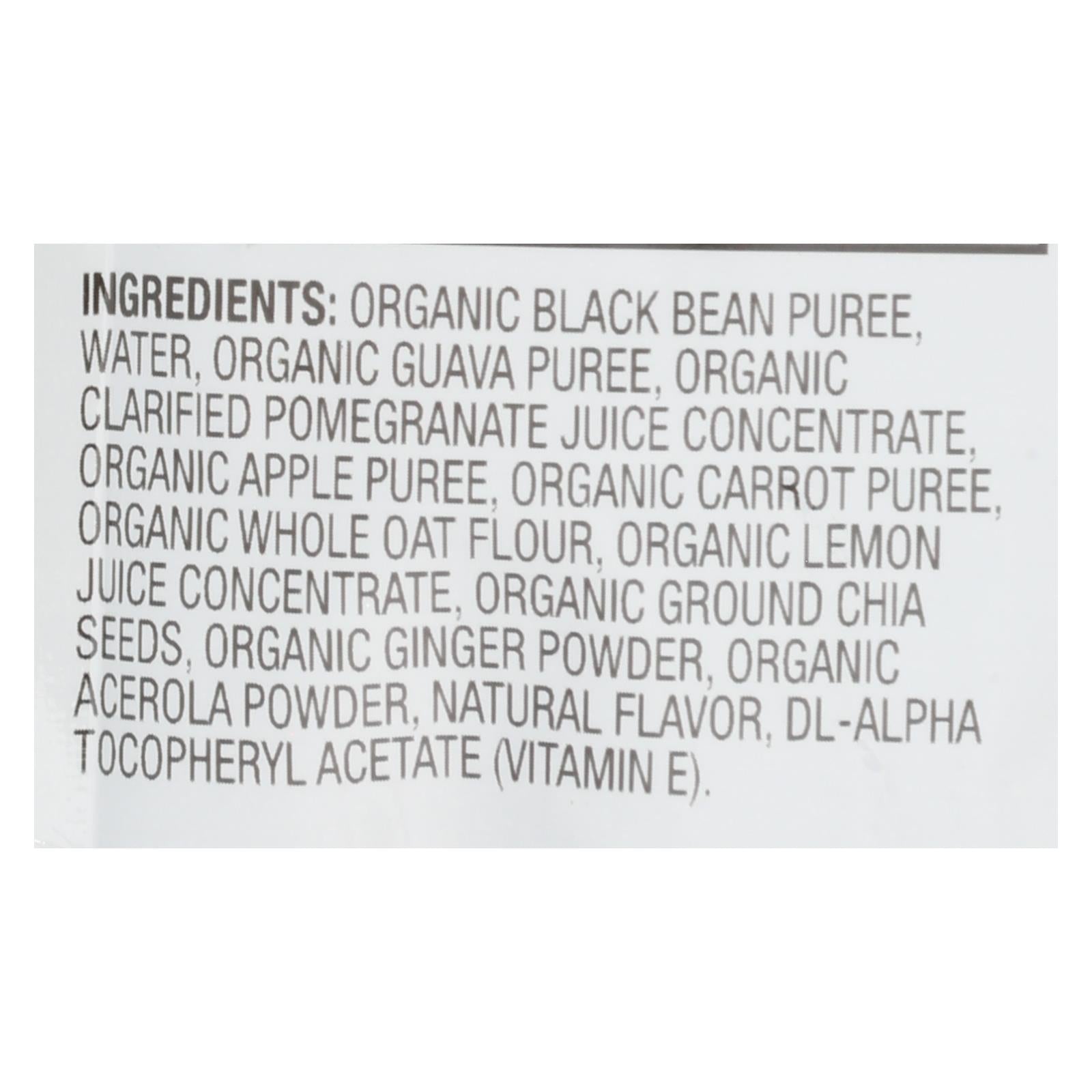 Plum Organics Mighty 4 Blends Tots - Guava Pomegranate Black Bean Carrot And Oat - Case Of 6 - 4 Oz.