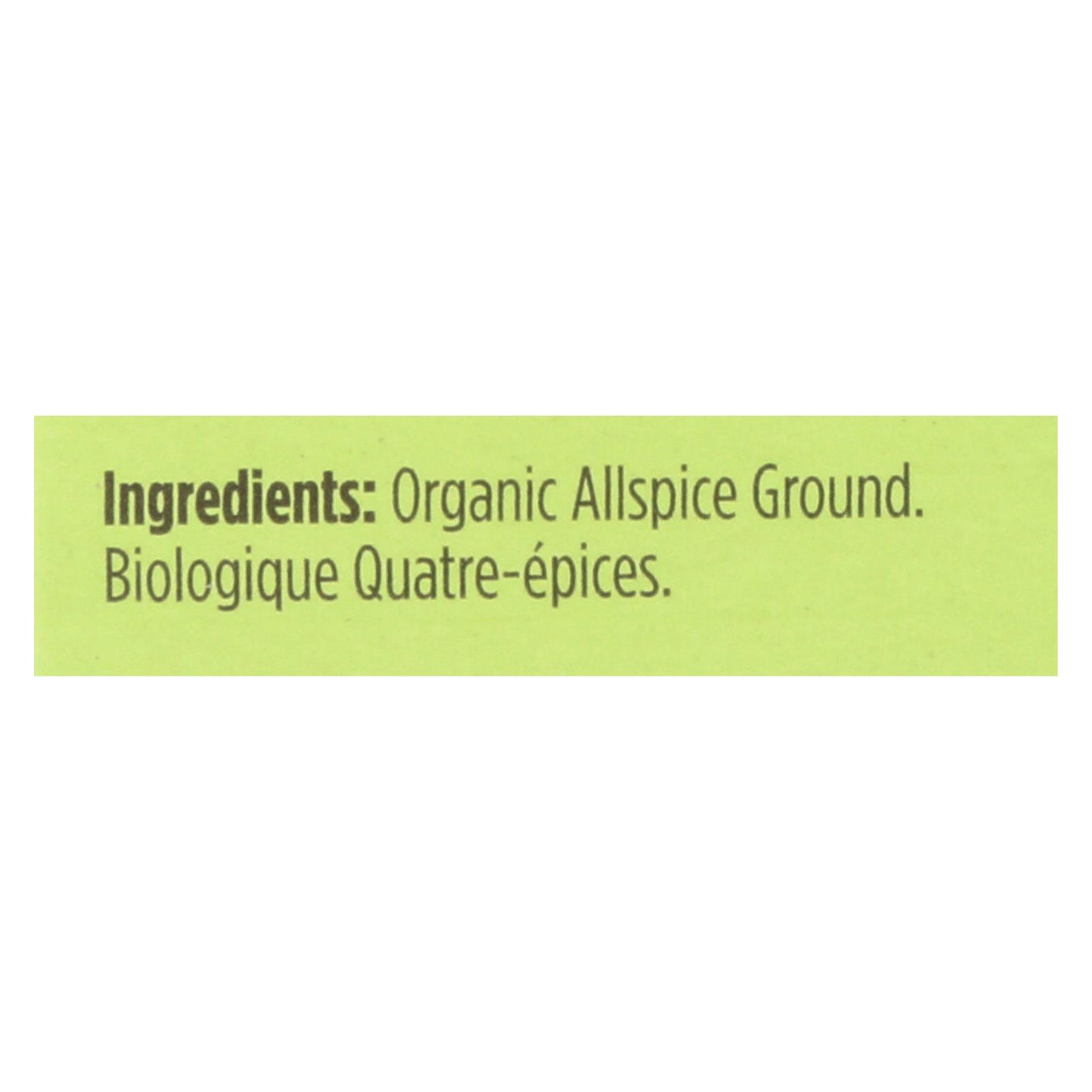 Spicely Organics - Organic Allspice - Ground - Case Of 6 - 0.45 Oz.