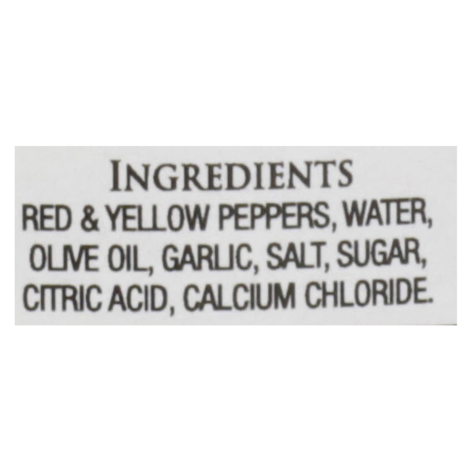 Delallo - Peppers Red & Yellow Roasted With Garlic - Case Of 12-12 Oz