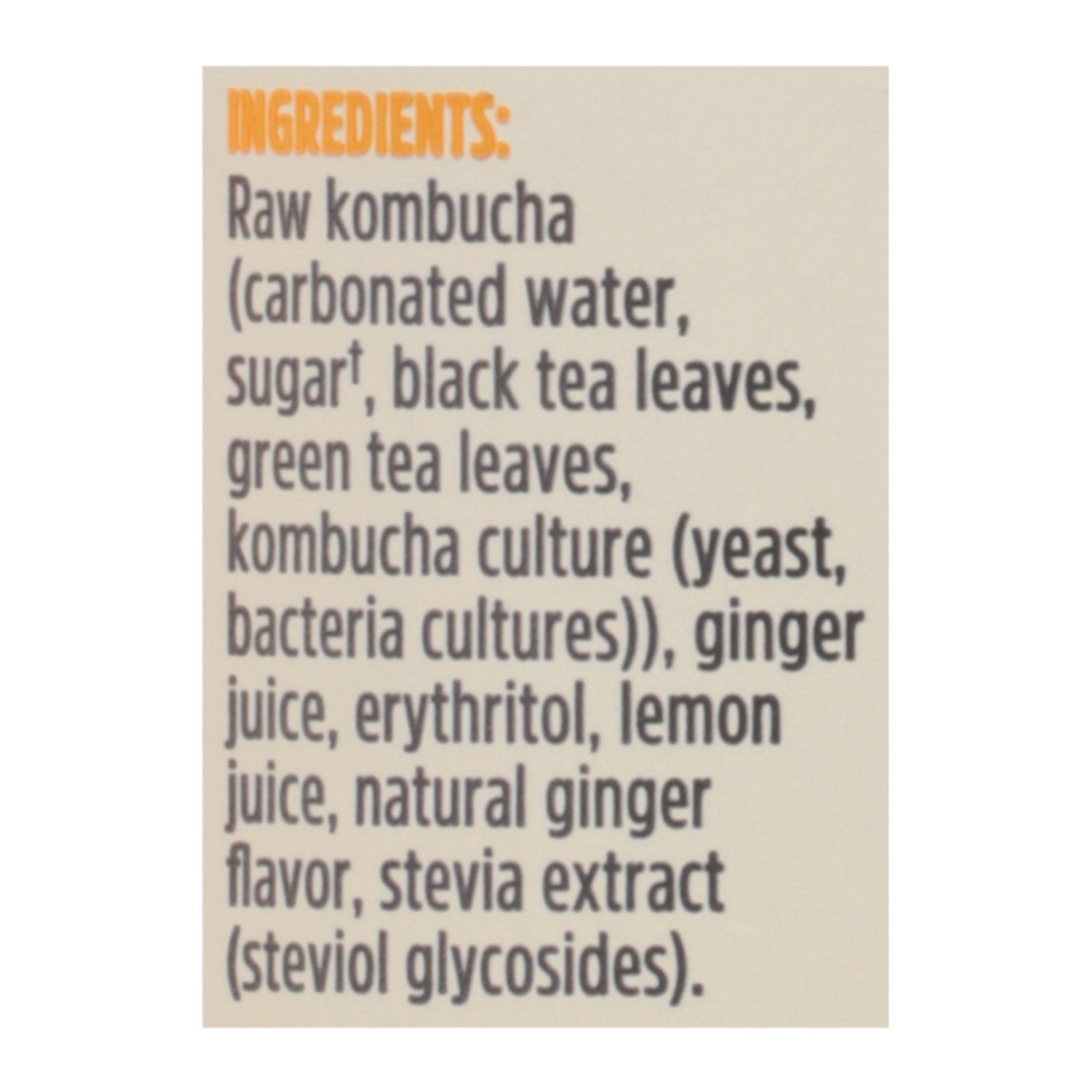 Remedy - Kombucha Ginger Lemon - Case Of 12-11 Fz