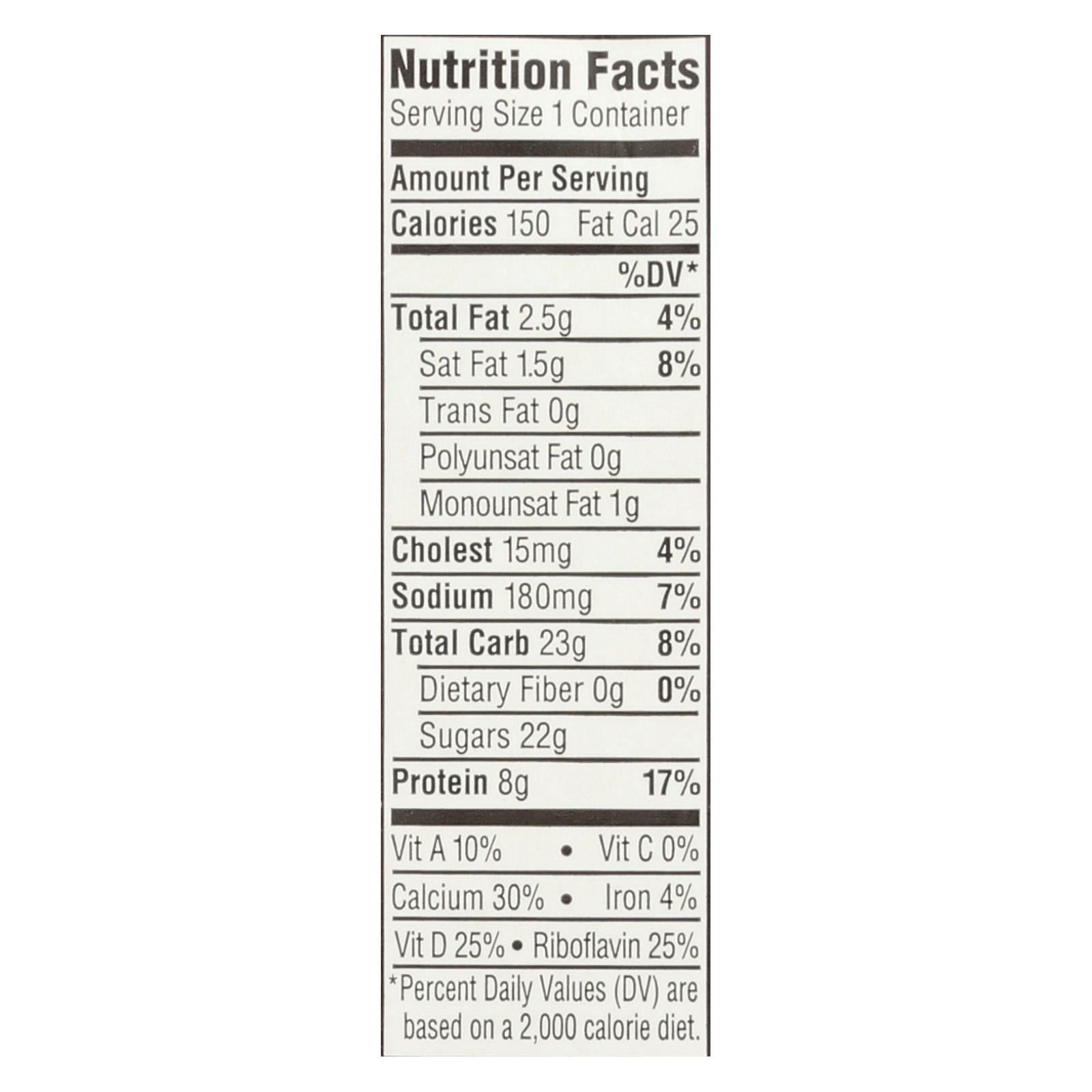 Horizon Organic Dairy - Milk Chocolate 1% Dha Asep - 1 Each-12/8 Oz