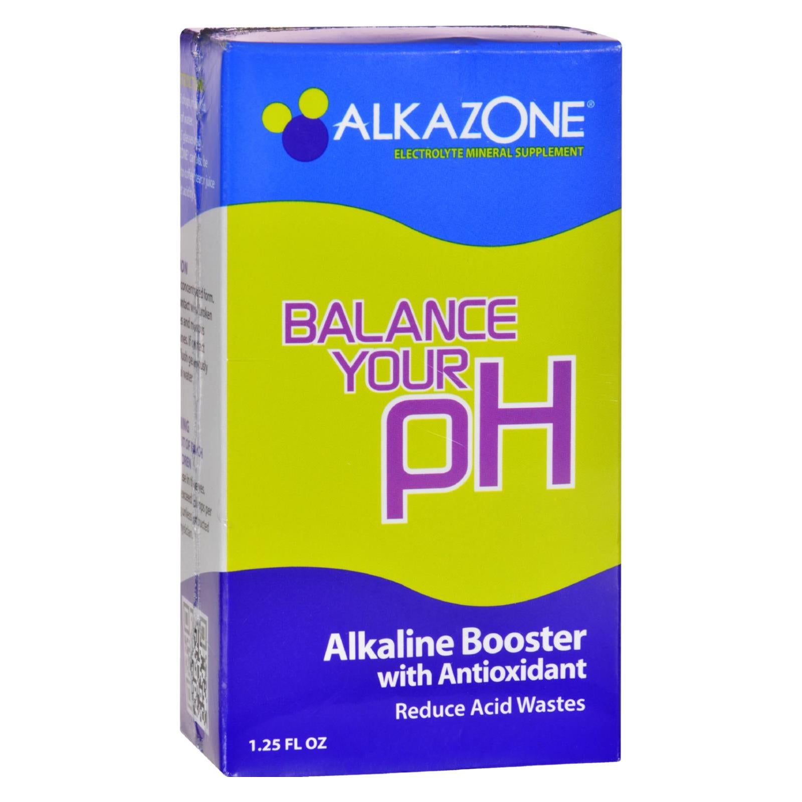 Alkazone Alkaline Booster Drops With Antioxidant - 1.2 Fl Oz