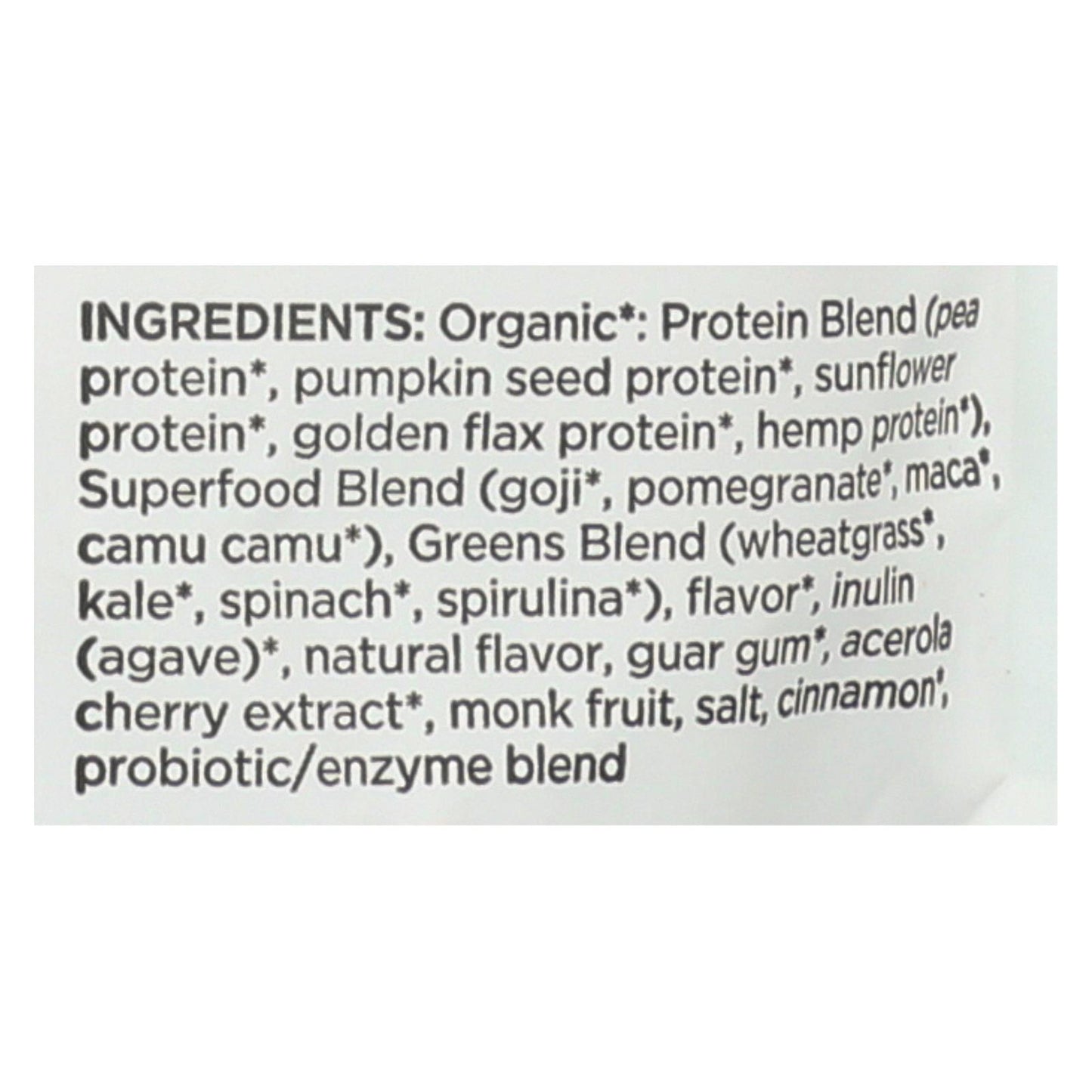 Navitas Organics Vanilla & Greens Essential Blend  - Case Of 6 - 8.4 Oz
