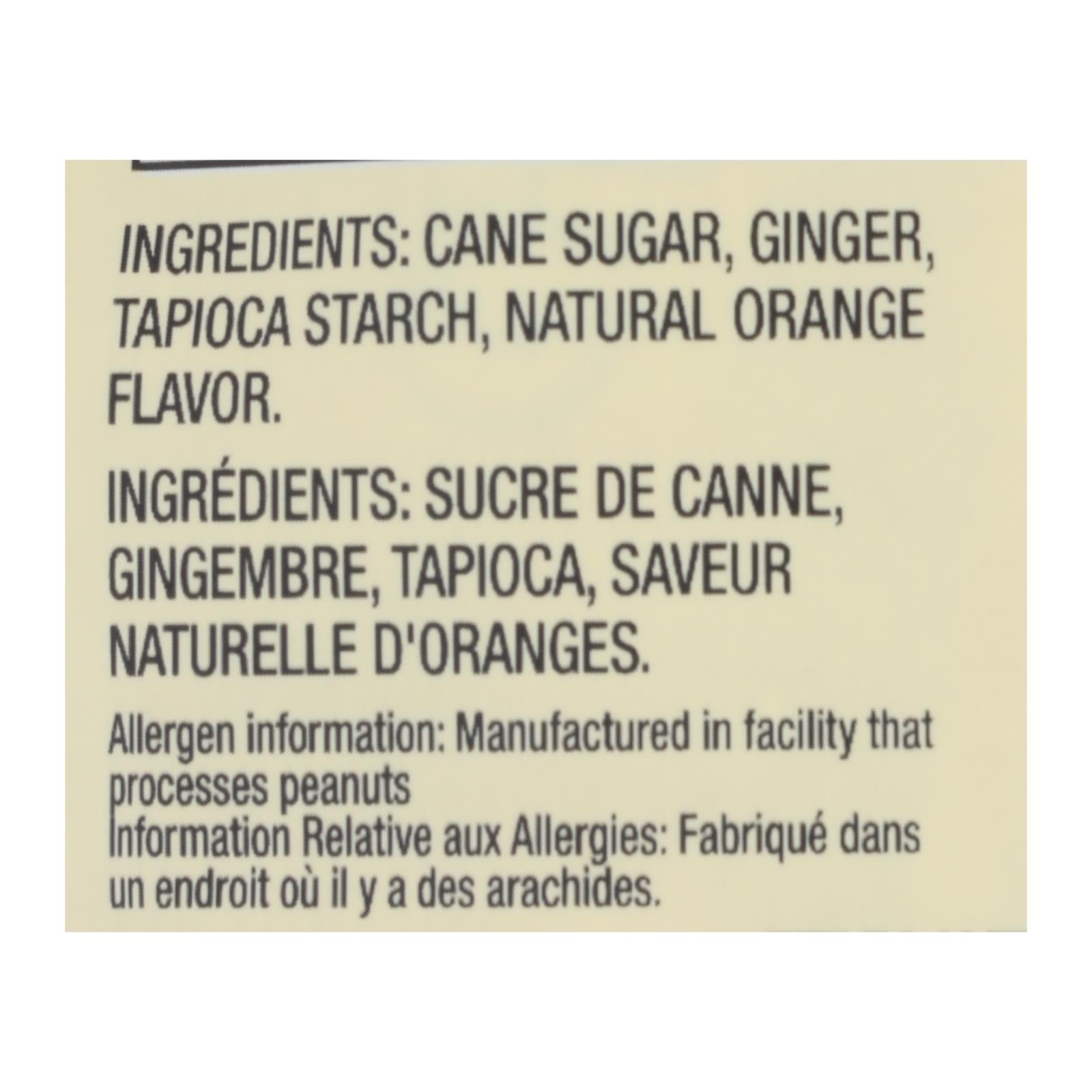 Chimes - Ginger Chews - Orange Citrus - 1.5 Oz - Case Of 12