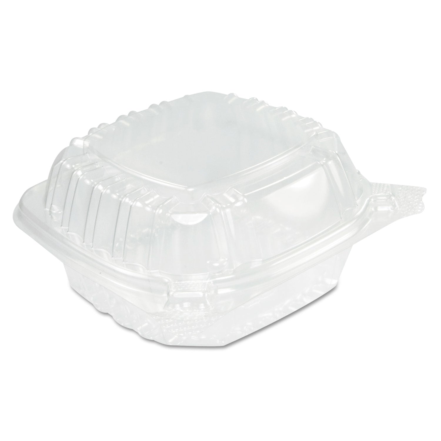 Dart ClearSeal Hinged-Lid Plastic Containers, Sandwich Container, 13.8 oz, 5.4 x 5.3 x 2.6, Clear, Plastic, 500/Carton (DCCC53PST1)