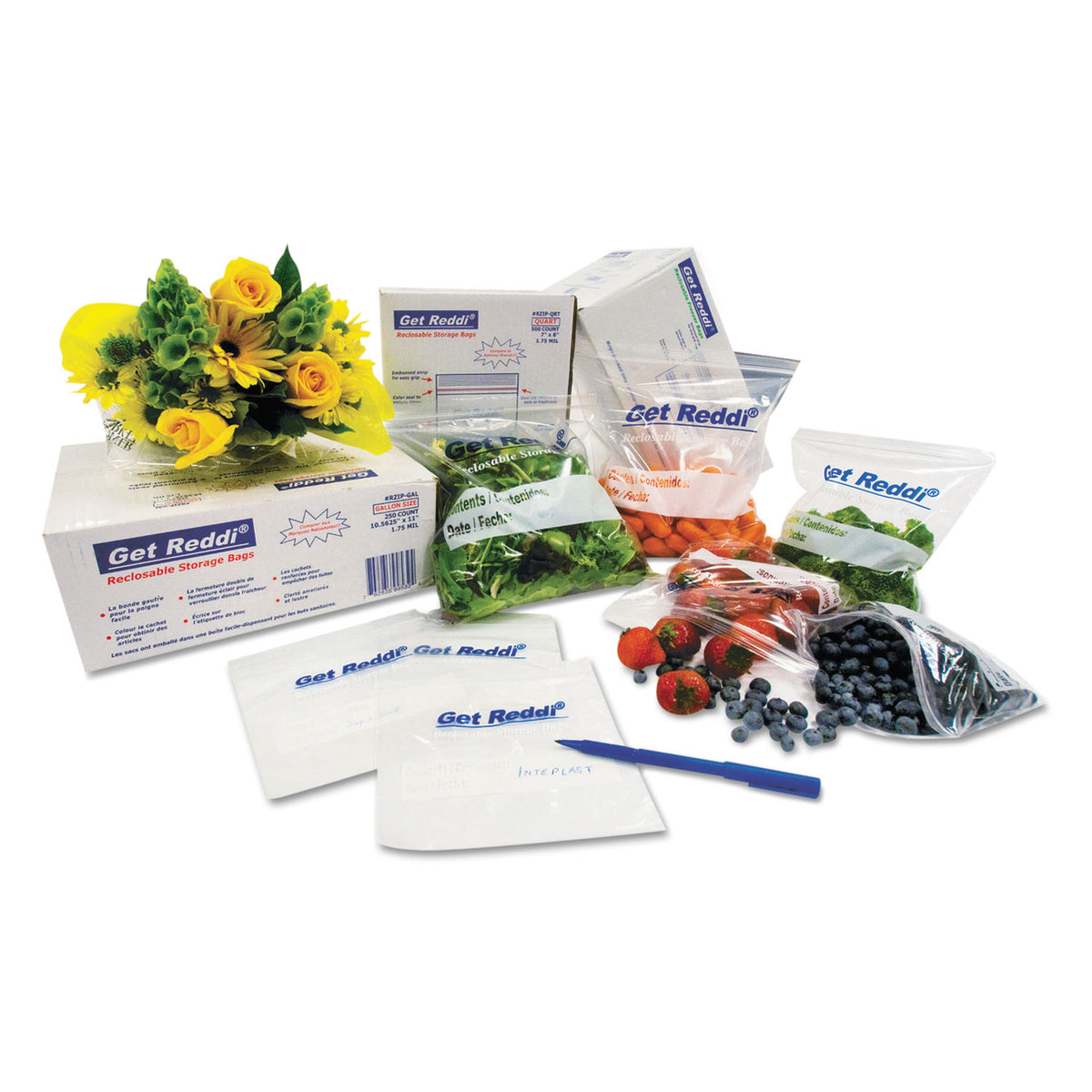 Inteplast Group Food Bags, 4.5 gal, 10" x 4" x 20", Clear, 1,000/Carton (IBSPB100420R)