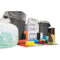Inteplast Group High-Density Commercial Can Liners, 60 gal, 12 mic, 38" x 60", Black, Interleaved Roll, 25 Bags/Roll, 8 Rolls/Carton (IBSS386012K)