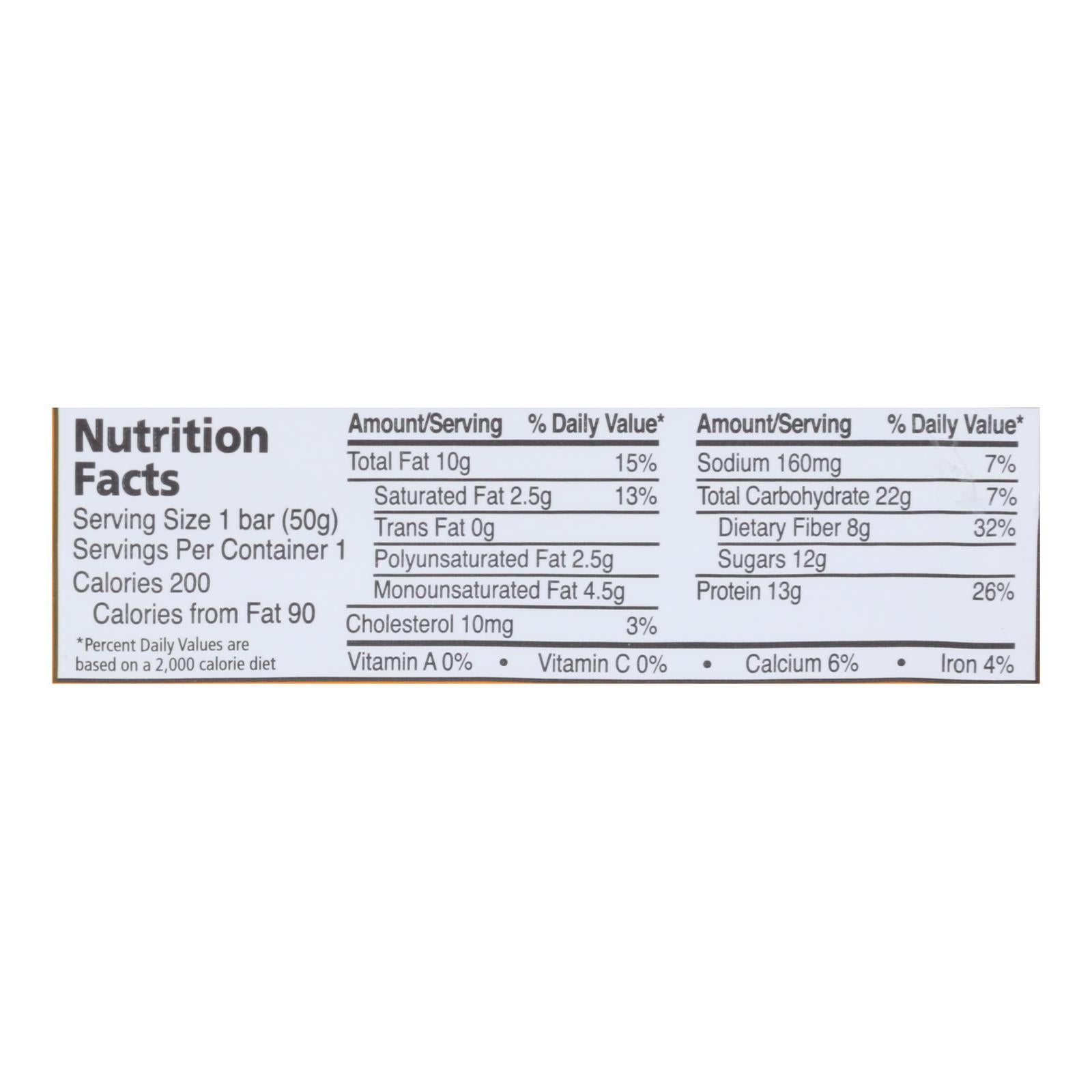 Zing Bars - Nutrition Bar - Chocolate Peanut Butter - 1.76 Oz Bars - Case Of 12