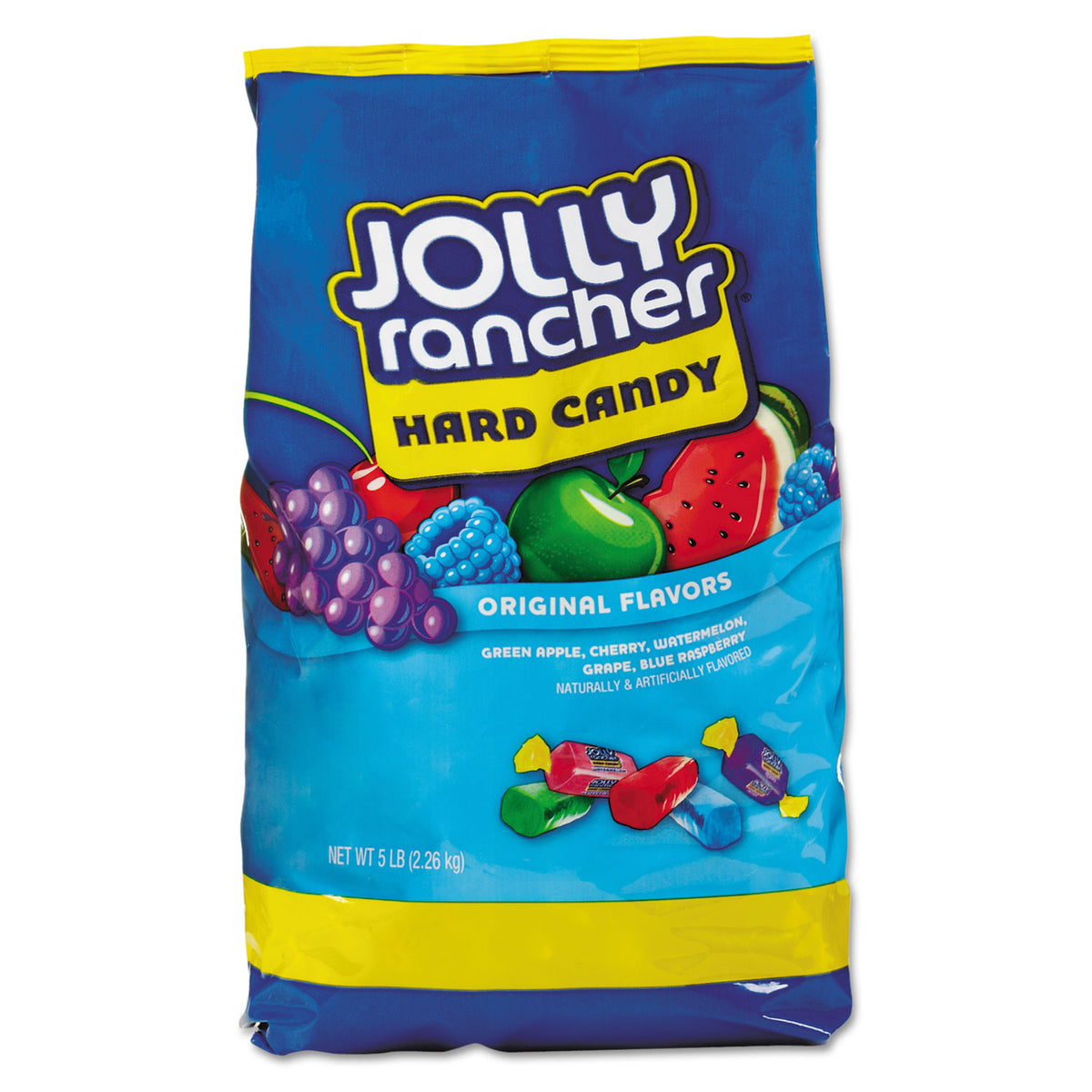 Jolly Rancher Original Hard Candy, Assorted Fruit Flavors, 5 lb Bag (JLR884243)