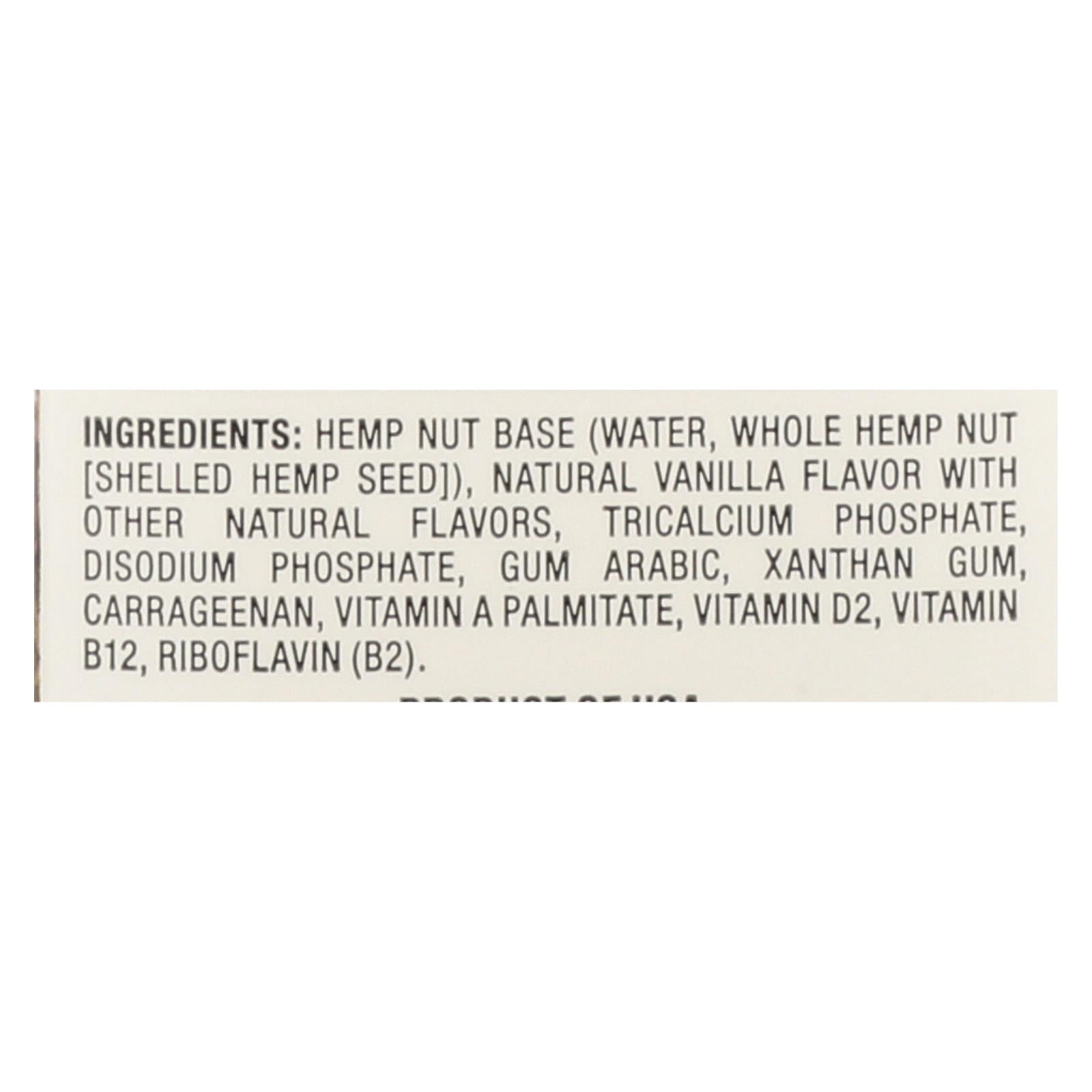 Pacific Natural Foods Hemp Original - Unsweetened - Case Of 12 - 32 Fl Oz.