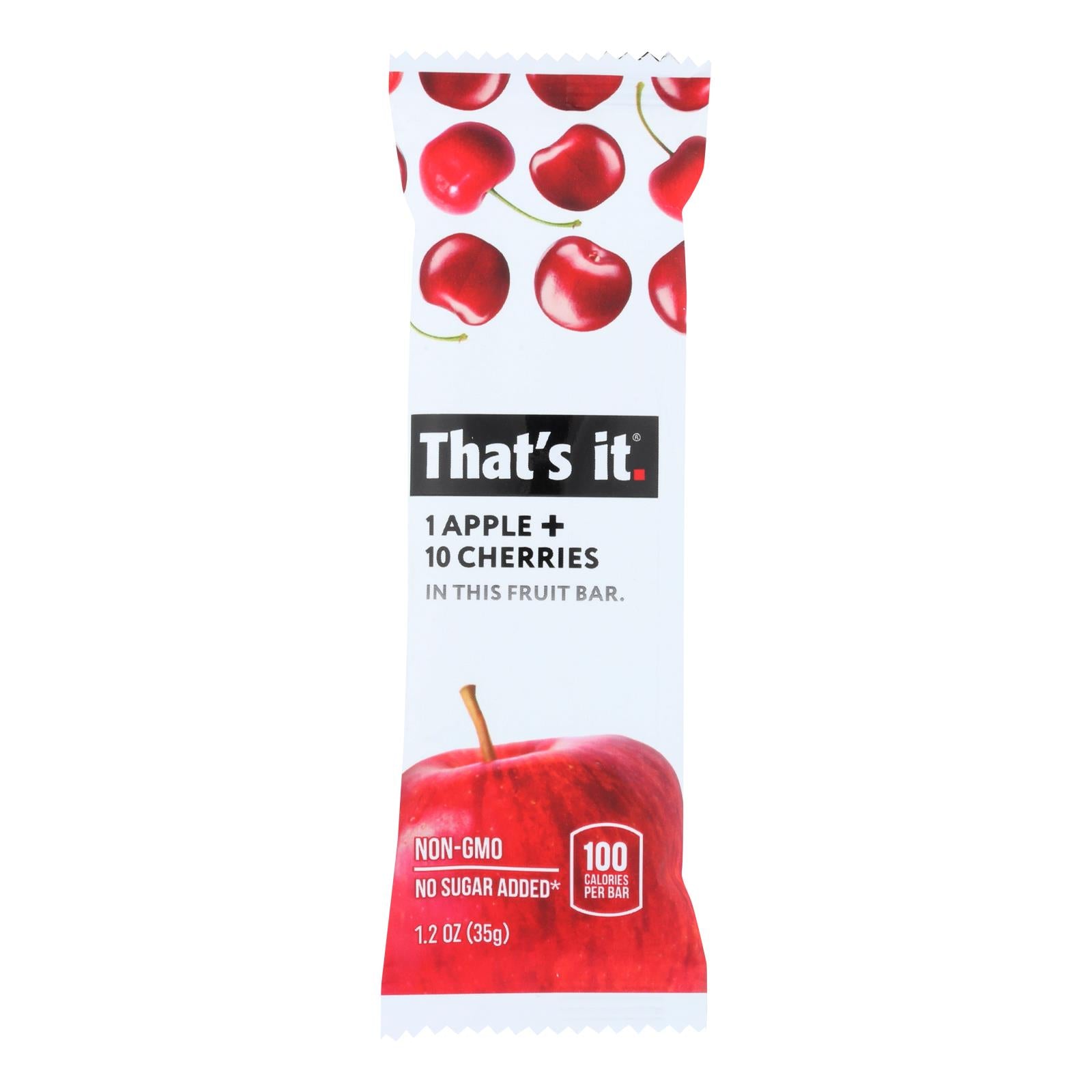 That's It Fruit Bar - Apple And Cherry - Case Of 12 - 1.2 Oz