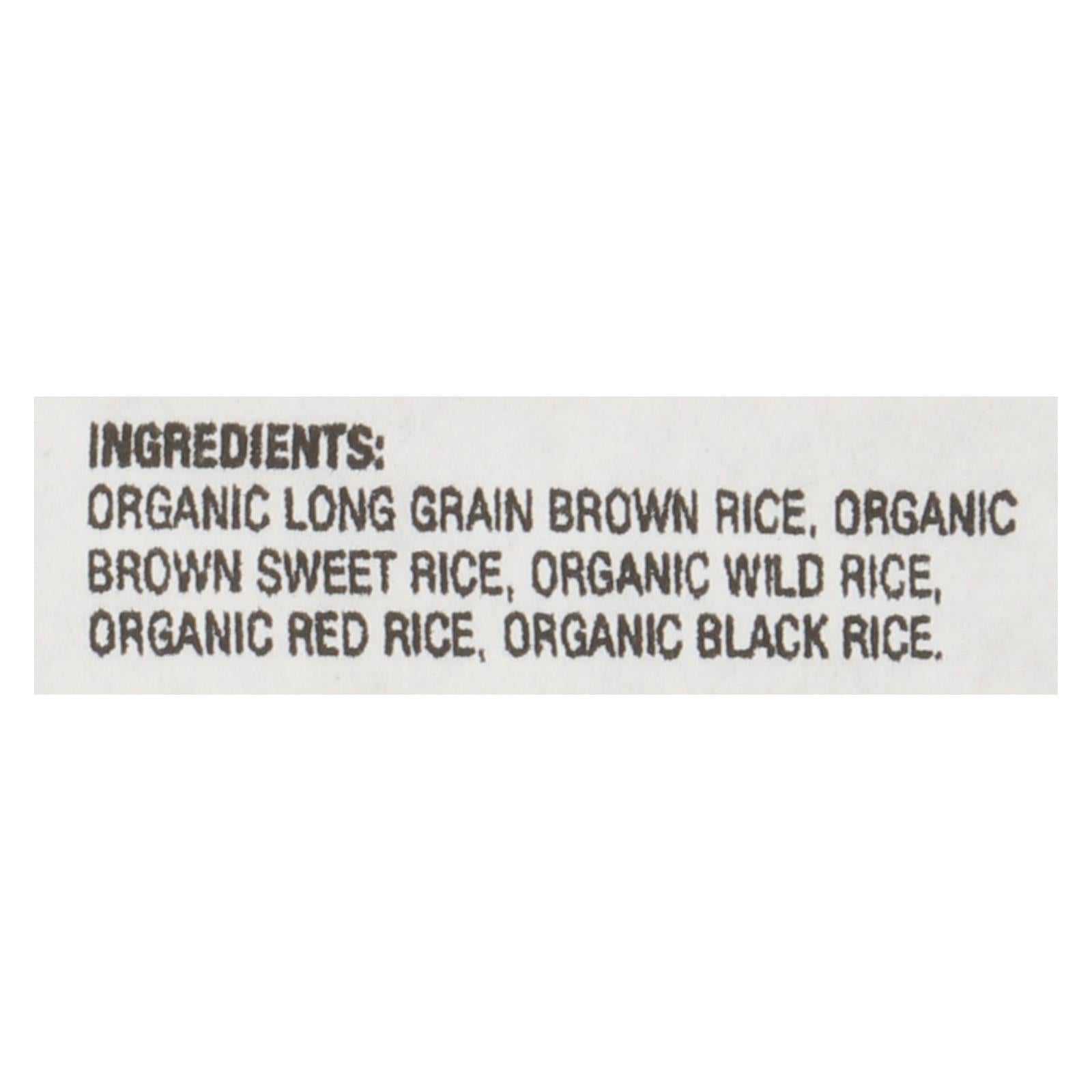Lundberg Family Farms Organic Wild Blend Gourmet Brown Rice - Case Of 25 Lbs