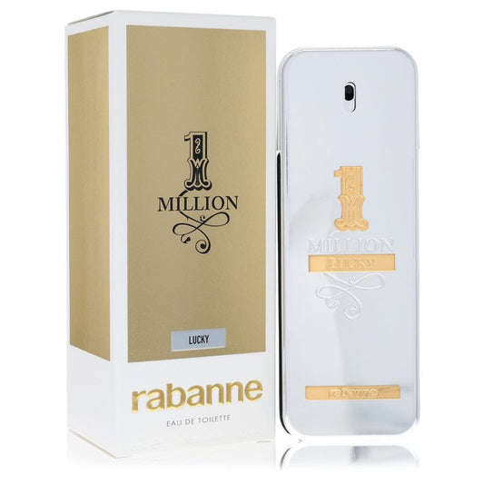 1 Million Lucky by Paco Rabanne Eau De Toilette Spray 3.4 oz for Men