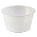 Fabri-Kal Portion Cups, 4 oz, Clear, 125/Sleeve, 20 Sleeves/Carton (FABPC400)