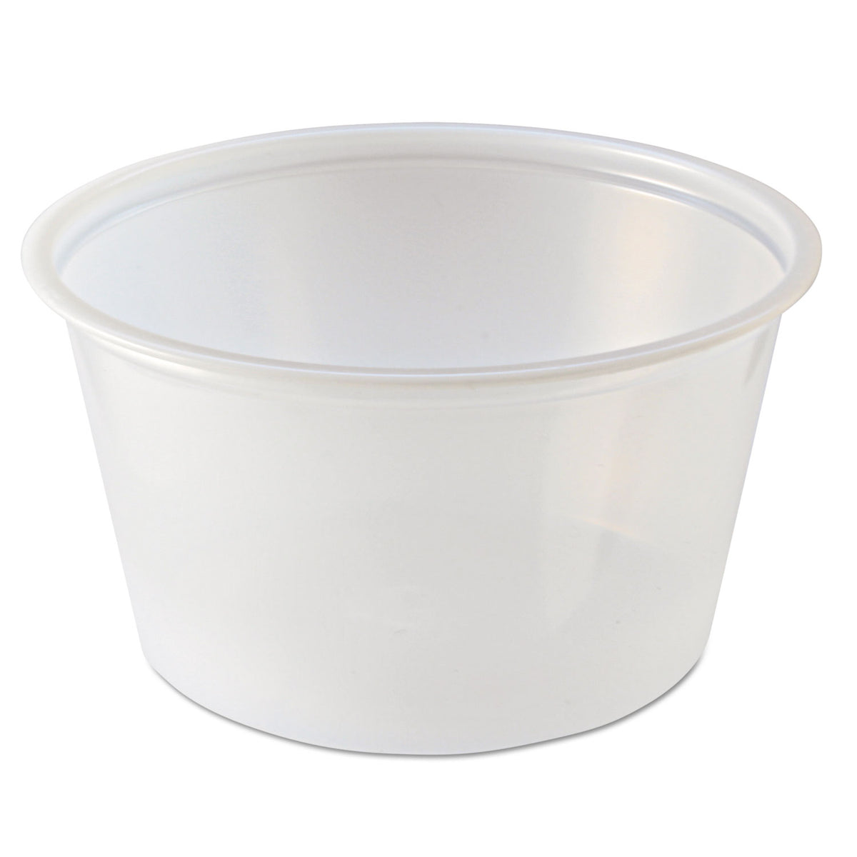 Fabri-Kal Portion Cups, 4 oz, Clear, 125/Sleeve, 20 Sleeves/Carton (FABPC400)