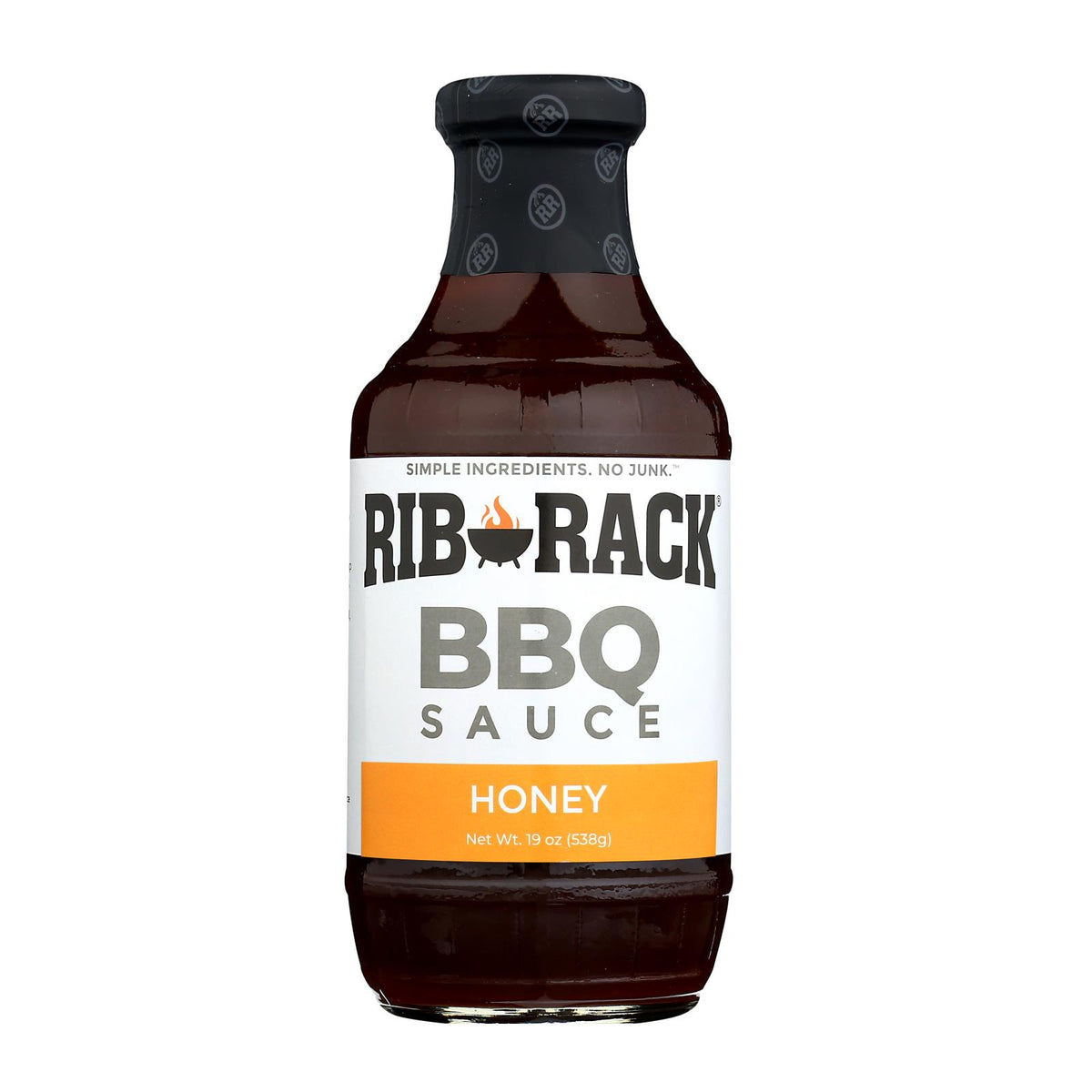 Rib Rack Bbq Sauce - Sweet Honey - Case Of 6 - 19 Oz.