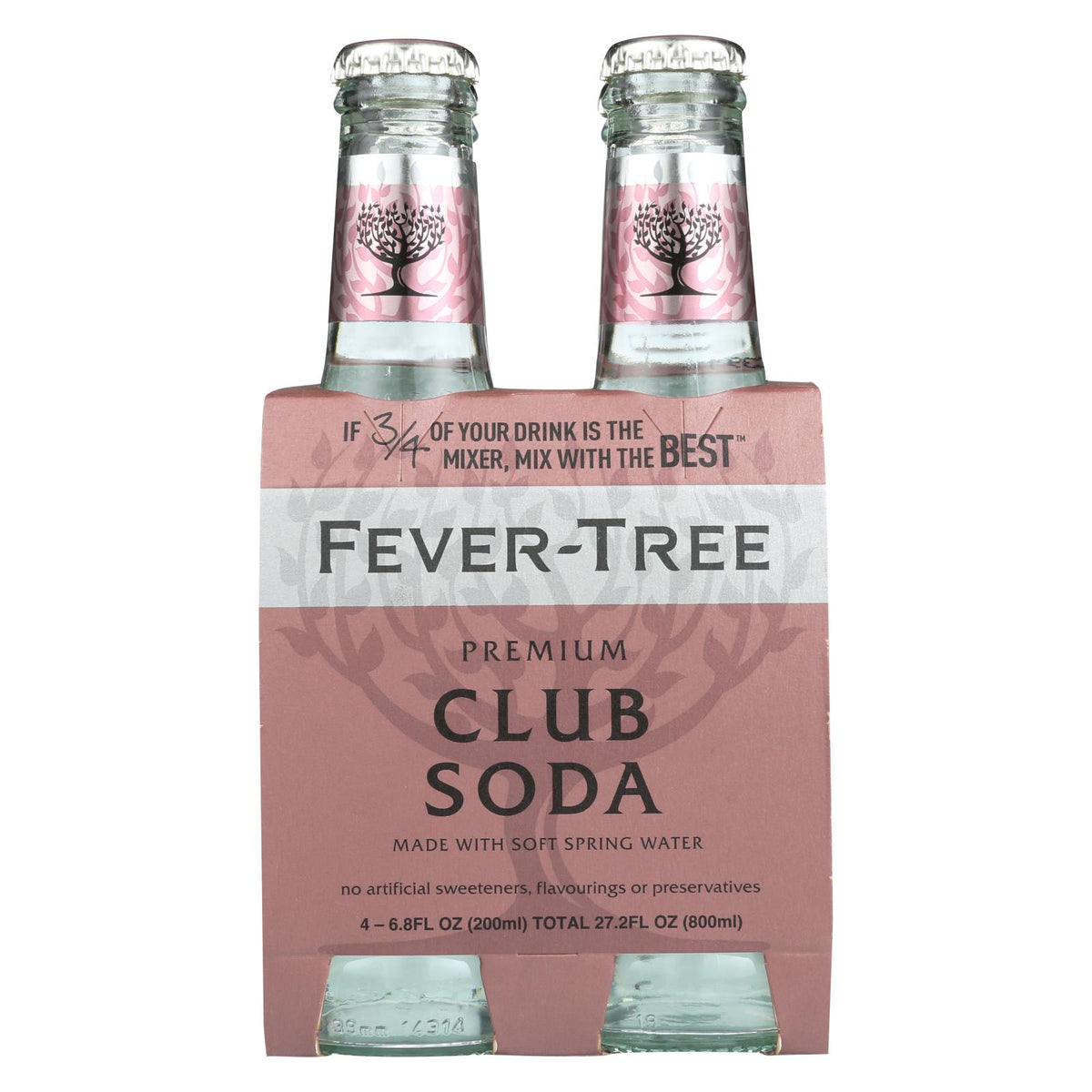 Fever - Tree Spring Soda Water - Soda Water - Case Of 6 - 6.8 Fl Oz.