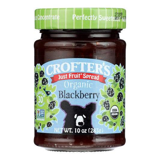Crofters Fruit Spread - Organic - Just Fruit - Blackberry - 10 Oz - Case Of 6