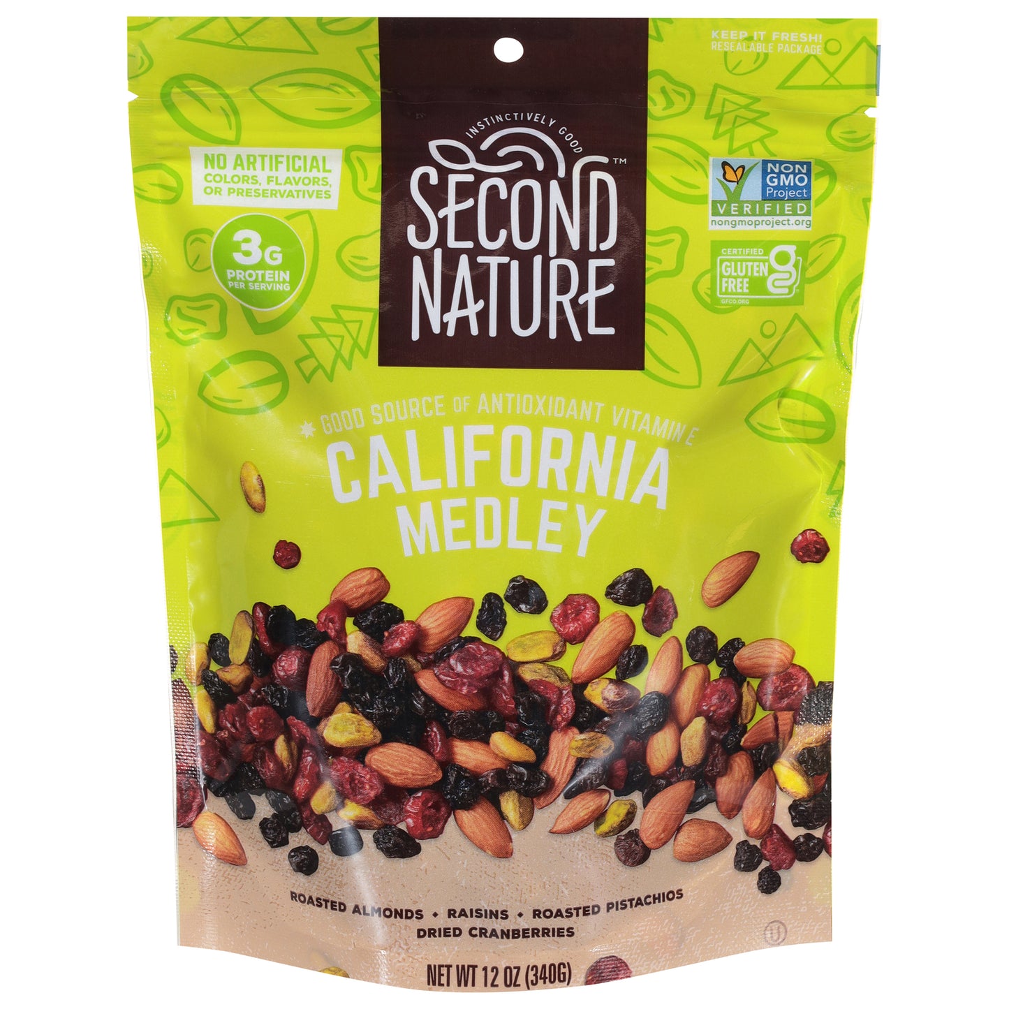 Second Nature - Nuts California Medley - Cs Of 6-12 Oz