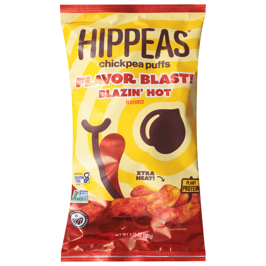 Hippeas - Chkpea Puff Blazin Hot - Cs Of 12-3.75 Oz