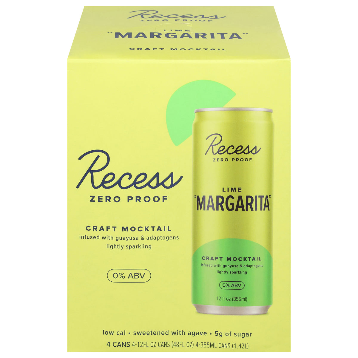Recess - Mocktail Lime Margarita - Cs Of 6-4/12 Fz