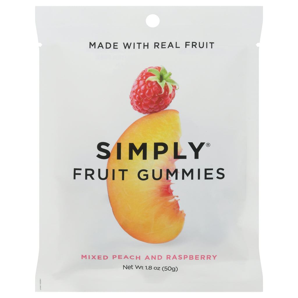 Simply Gum - Fruit Btes Pch&raspberry - Cs Of 8-1.8 Oz