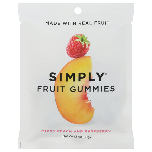 Simply Gum - Fruit Btes Pch&raspberry - Cs Of 8-1.8 Oz
