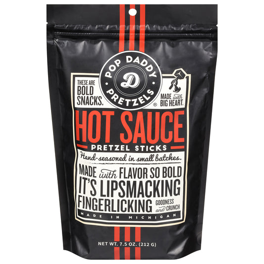 Pop Daddy - Pretzel Sticks Hot Sauce - Cs Of 12-7.5 Oz