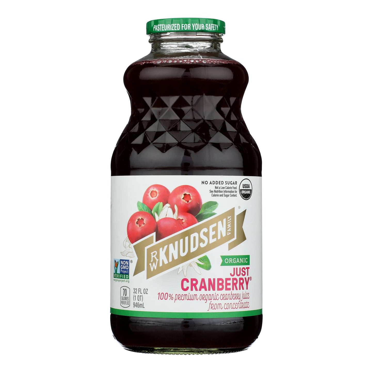 R.w. Knudsen - Organic Juice - Just Cranberry - Case Of 6 - 32 Fl Oz