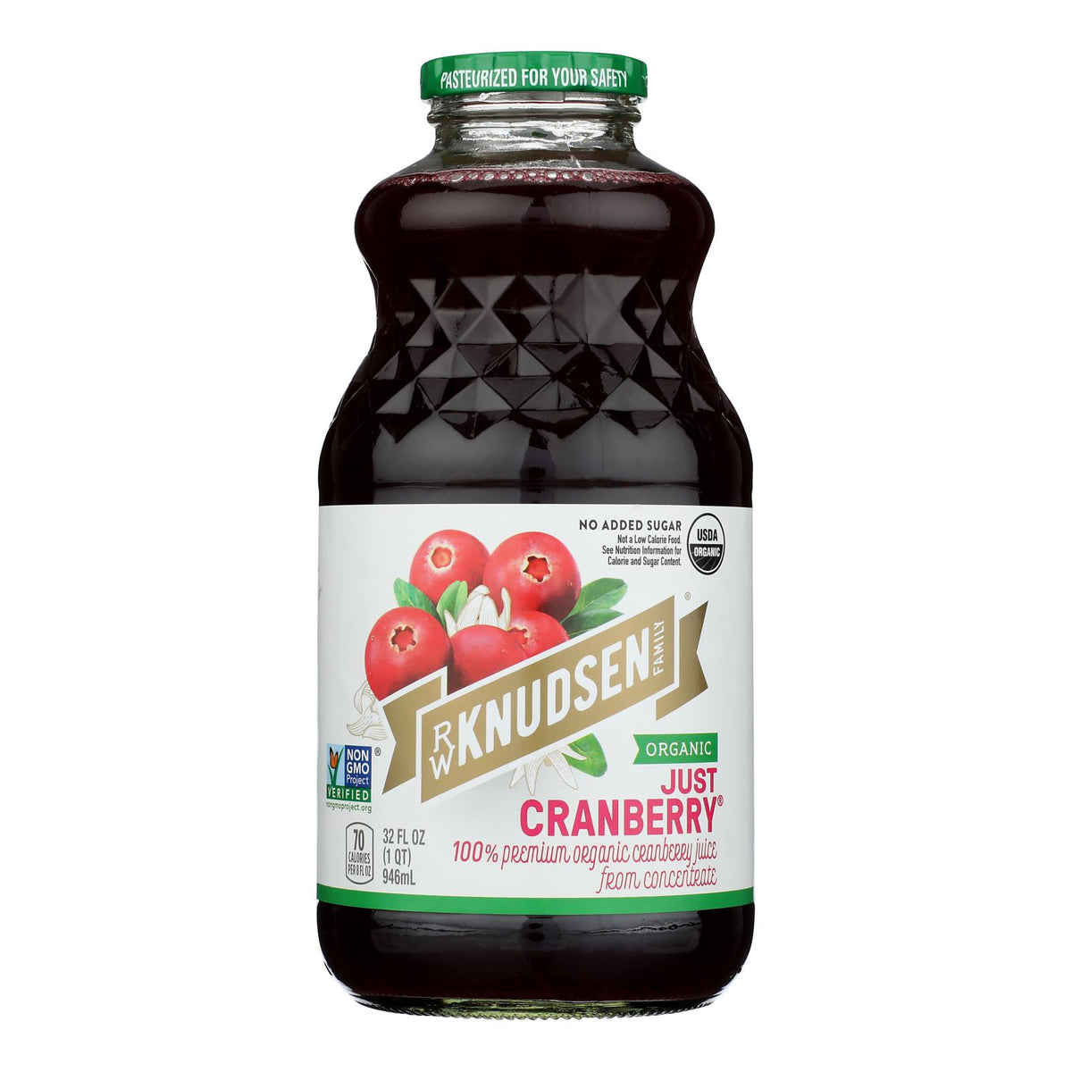 R.w. Knudsen - Organic Juice - Just Cranberry - Case Of 6 - 32 Fl Oz