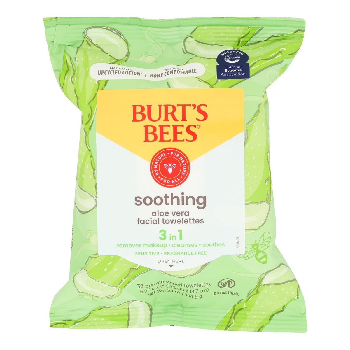 Burts Bees - Face Towelette - Sensitive - Case Of 3 - 30 Count