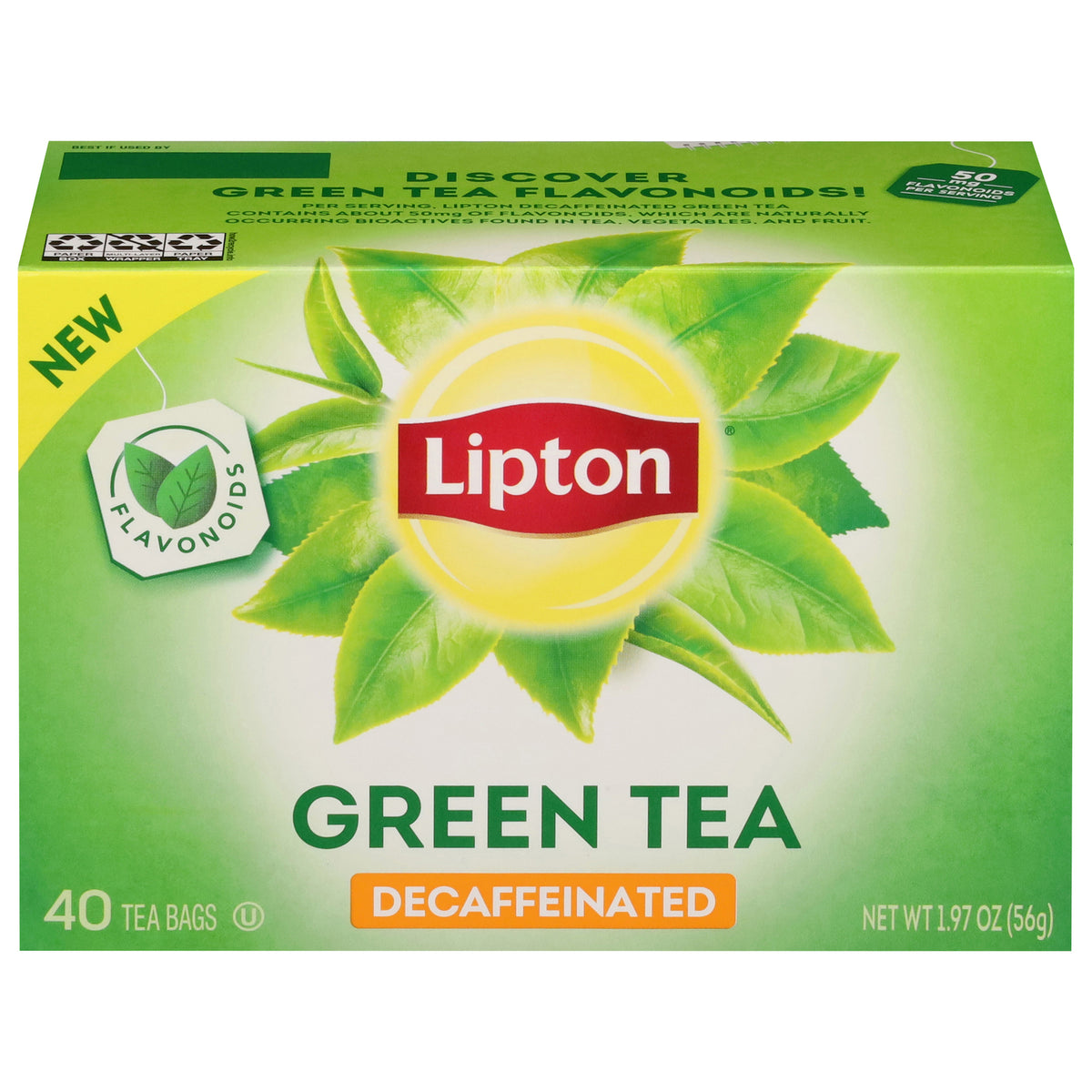 Lipton - Tea Green Decaffeinated - Cs Of 6-40 Ct