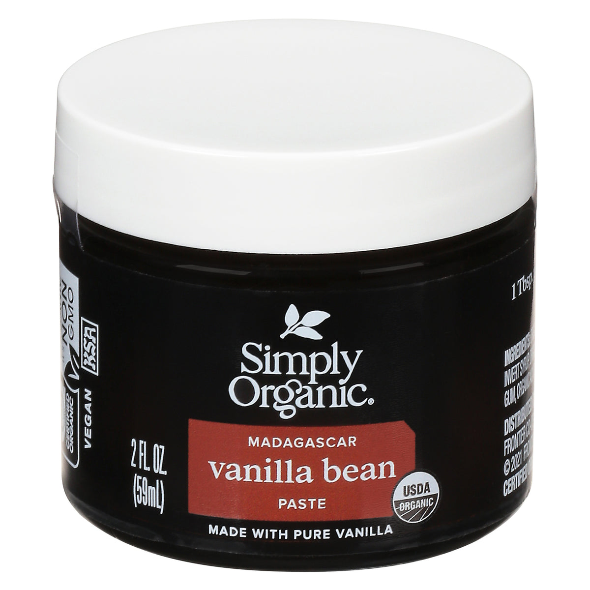 Simply Organic - Paste Og2 Vanilla Bean - Cs Of 6-2 Fz