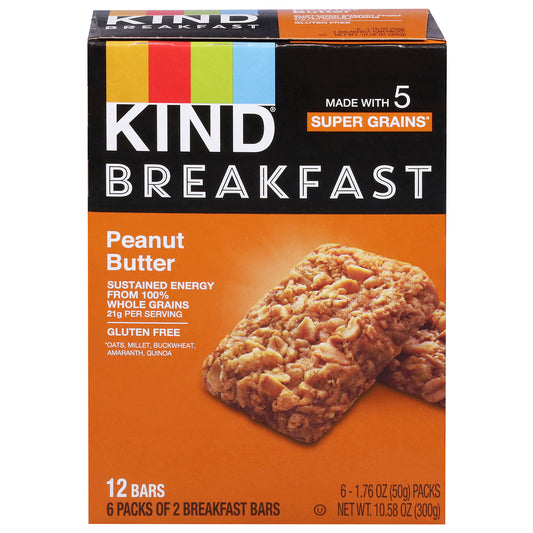 Kind - Bar Brkfst Peanut Butter - Cs Of 5-6/1.76 Z