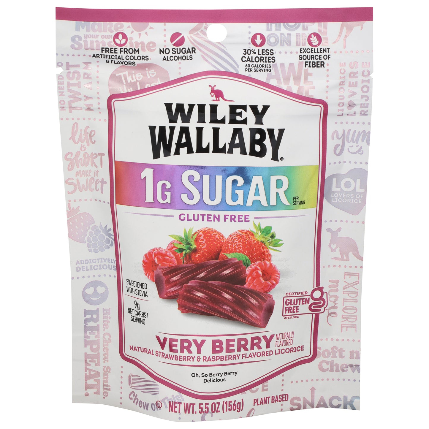 Wiley Wallaby - Licrc Very Berry Gf 1g - Cs Of 8-5.5 Oz