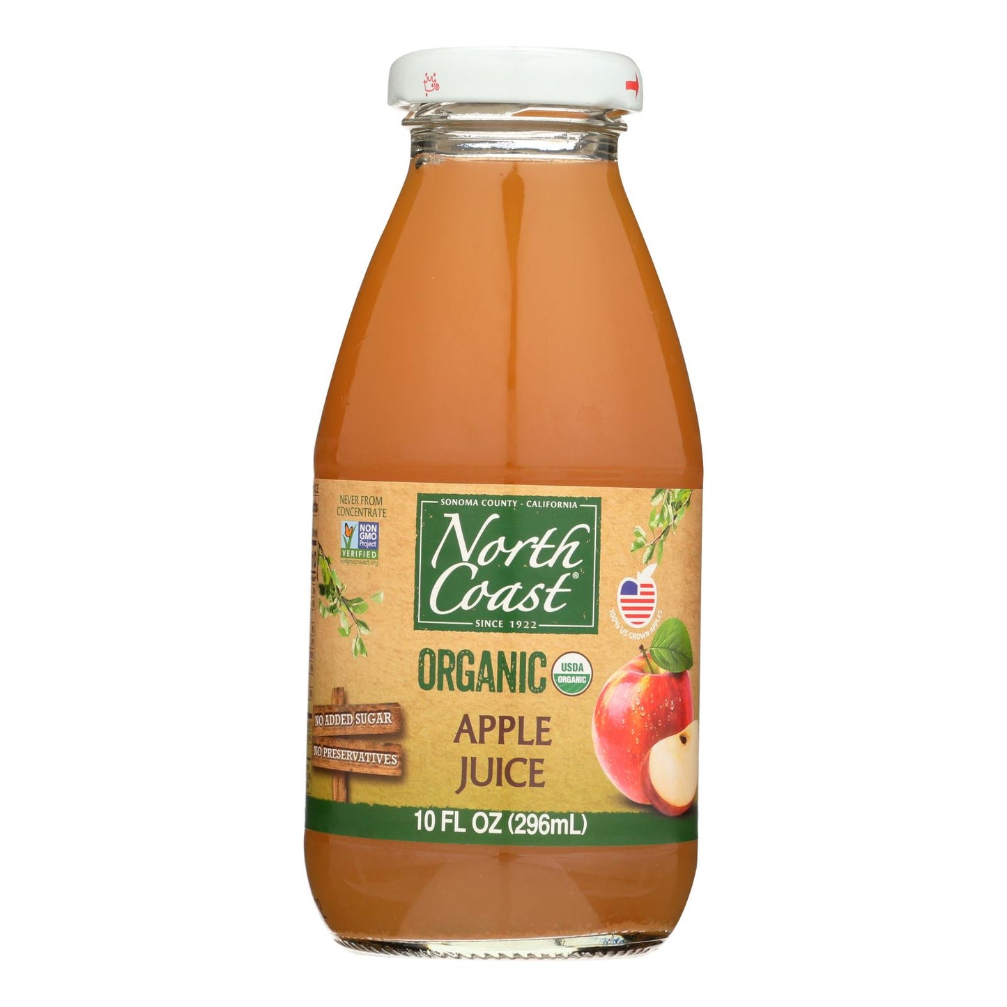 North Coast Juice Apple Org  - Case Of 24 - 10 Fz