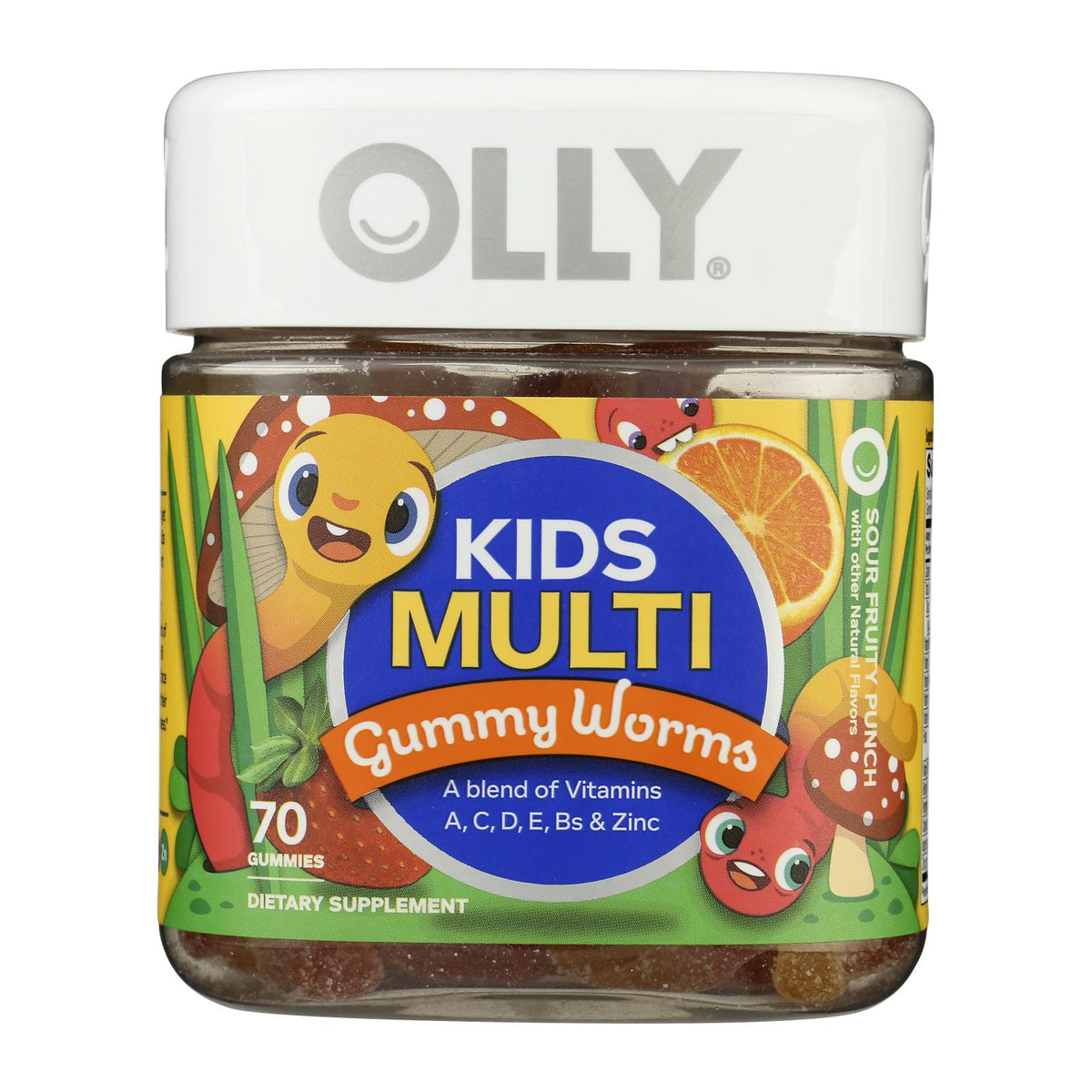 Olly - Kids Multivit Gmmy Worms - Cs Of 3-70 Ct