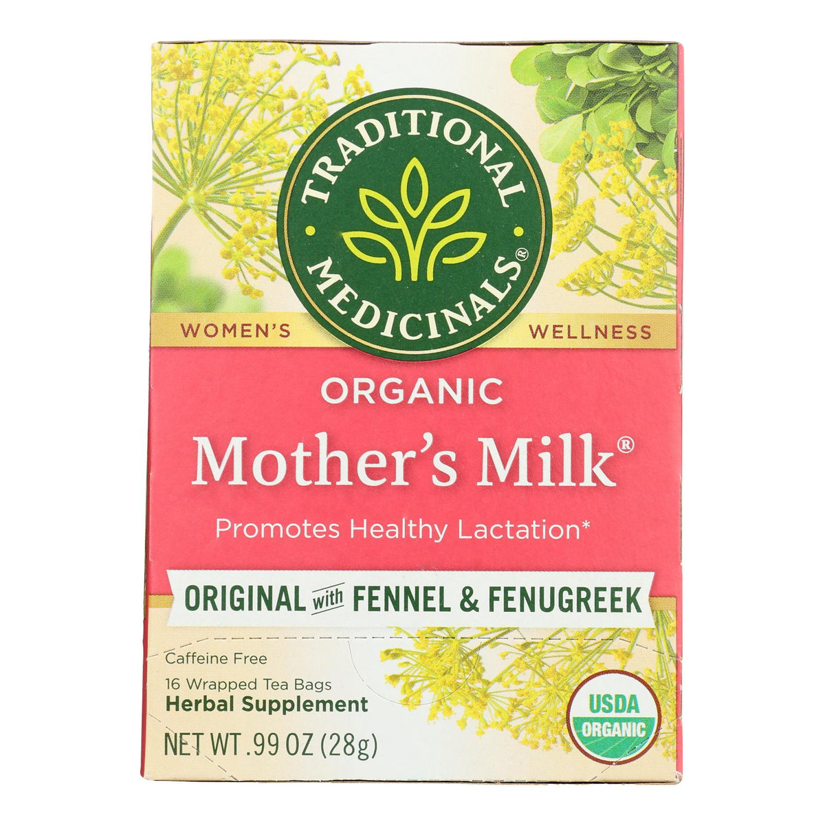 Traditional Medicinals Organic Mother's Milk Tea - Caffeine Free - 16 Bags