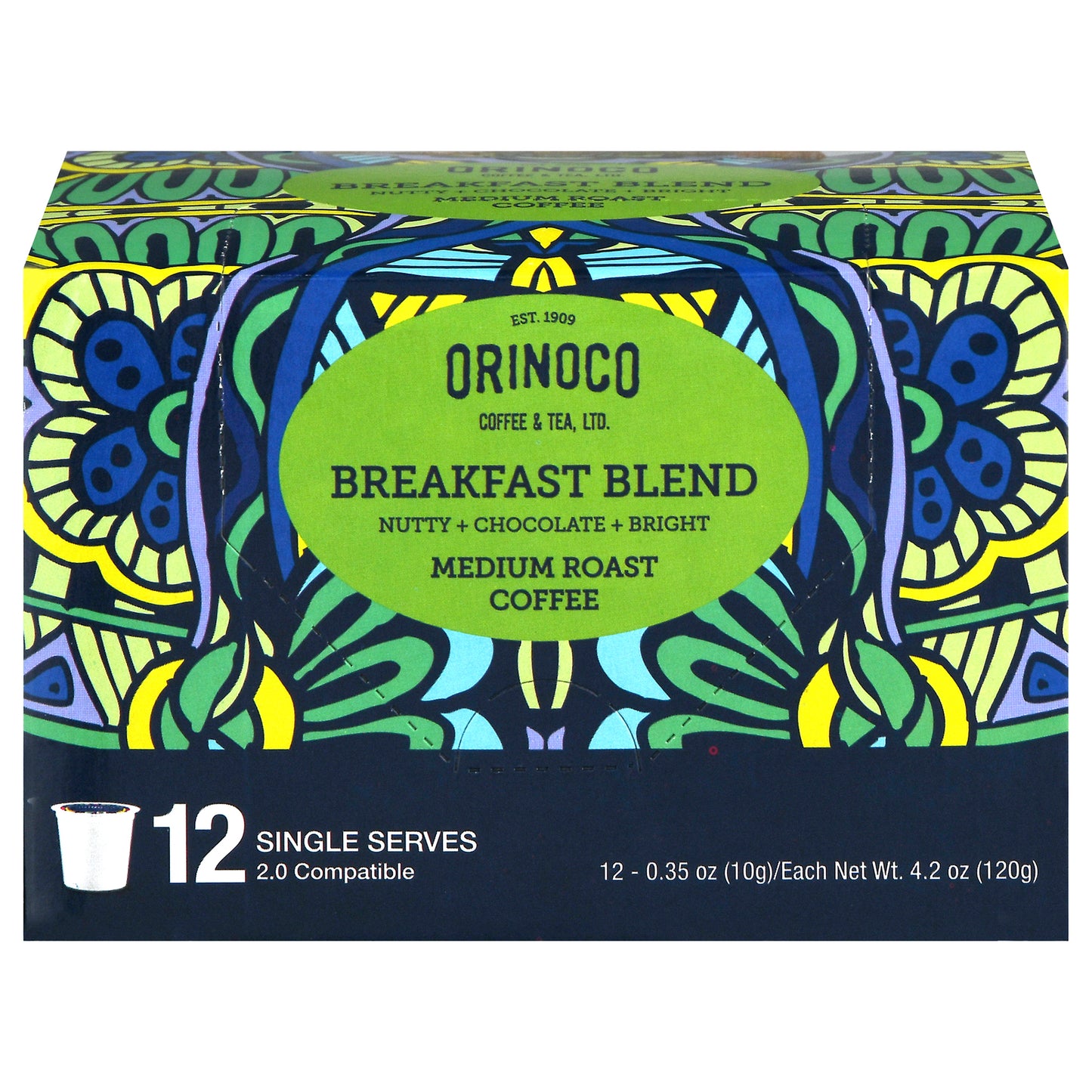 Orinoco Coffee & Tea Ltd - Coff Brkfst Blnd Sngl Srv - Cs Of 6-12 Ct