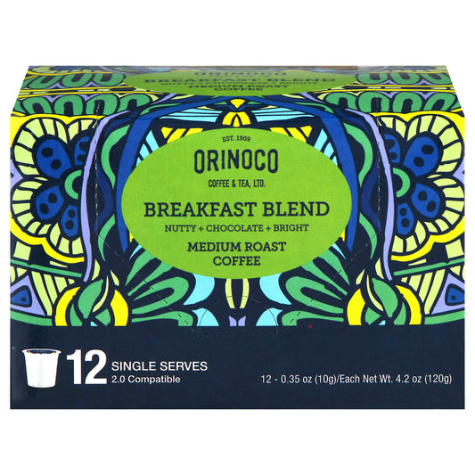 Orinoco Coffee & Tea Ltd - Coff Brkfst Blnd Sngl Srv - Cs Of 6-12 Ct