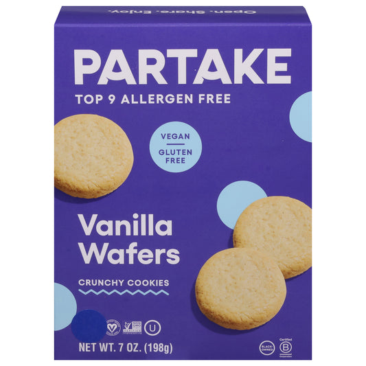 Partake Foods - Cookies Vanilla Wafer - Cs Of 6-7 Oz