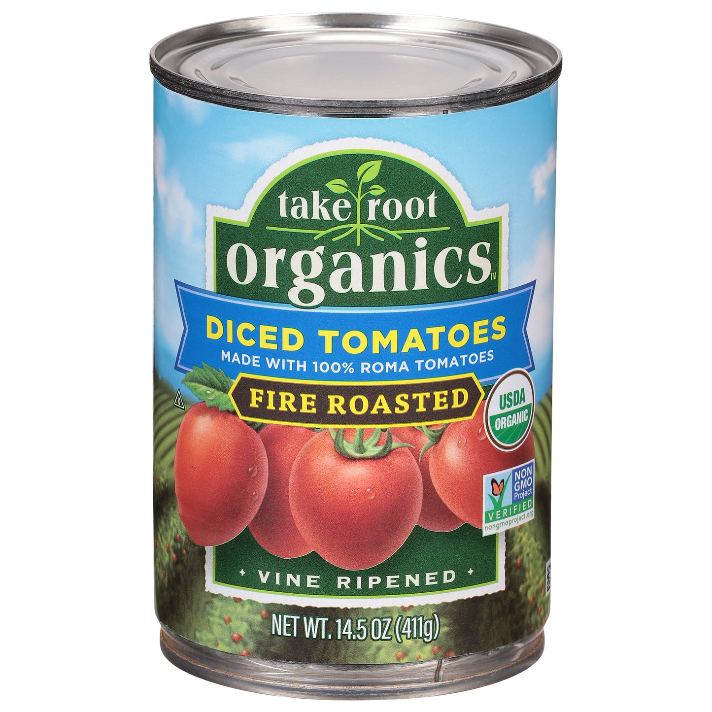 Take Root Organics - Tom Og2 Fire Roasted Dcd - Cs Of 12-14.5 Oz