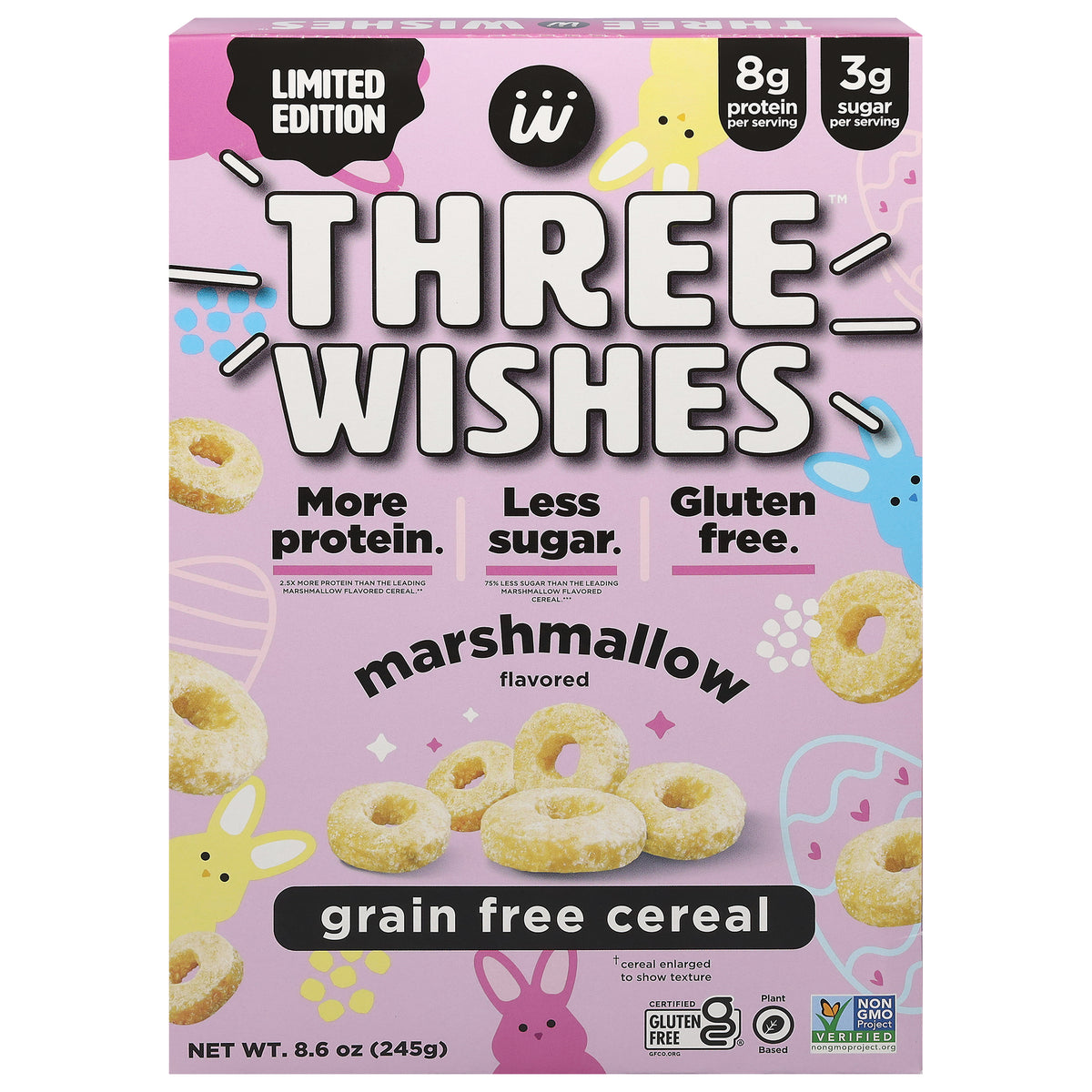 Three Wishes - Cereal Marshmallow Gf - Cs Of 6-8.6 Oz