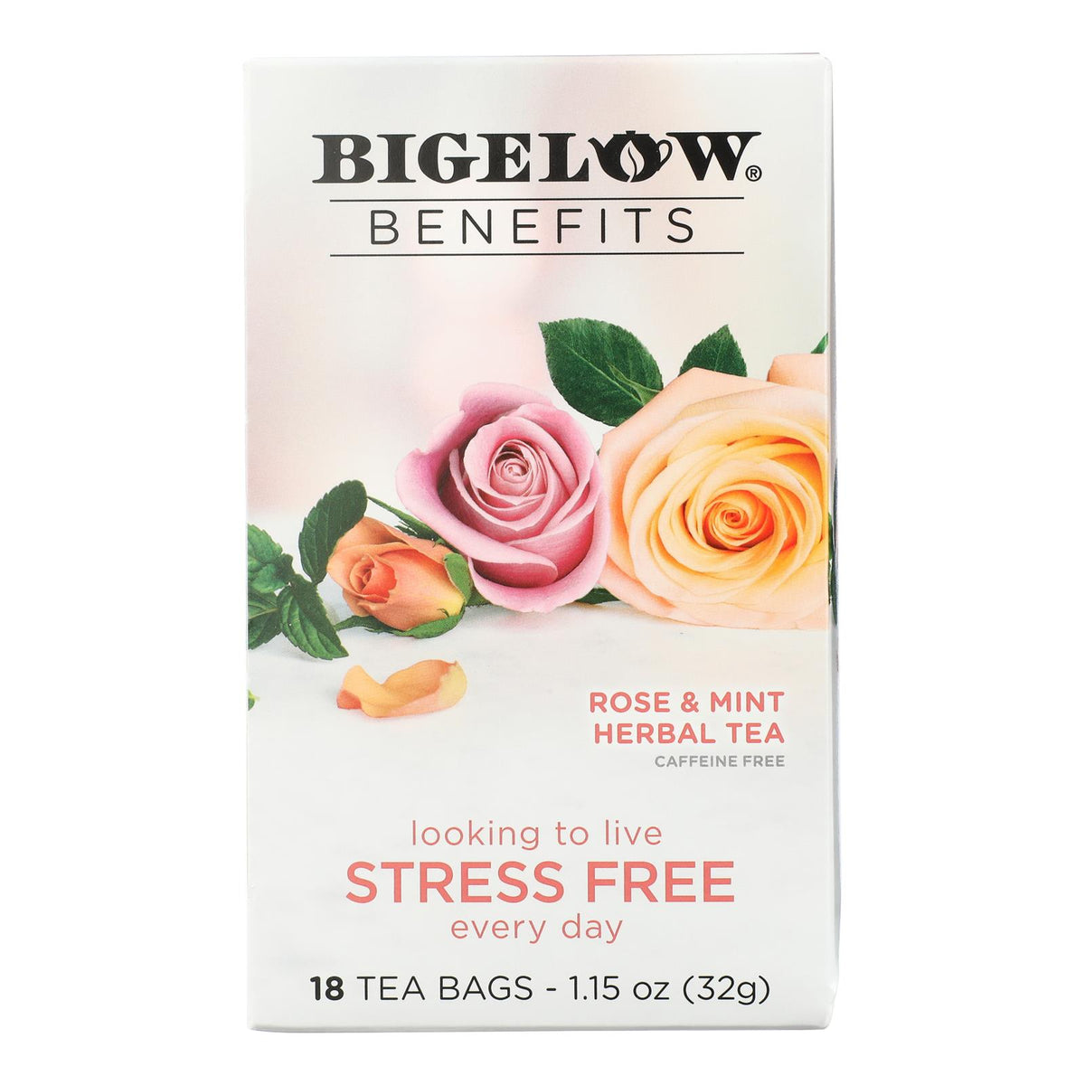 Bigelow Tea - Tea Rose & Mint - Case Of 6 - 18 Bag