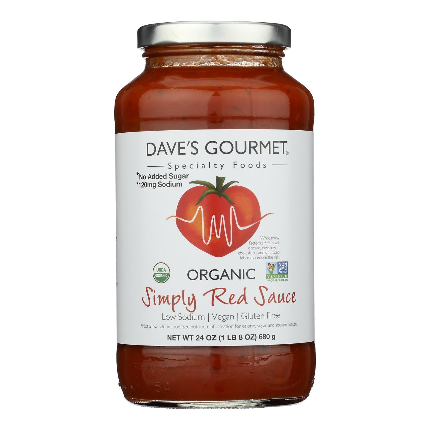 Dave's Gourmet - Psta Sauce Og2 Simply Red - Cs Of 6-24 Oz