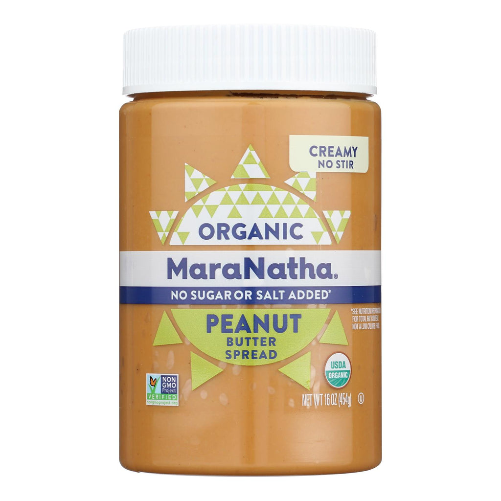 Maranatha Natural Foods Organic Peanut Butter - Creamy - No Stir - Case Of 6 - 16 Oz