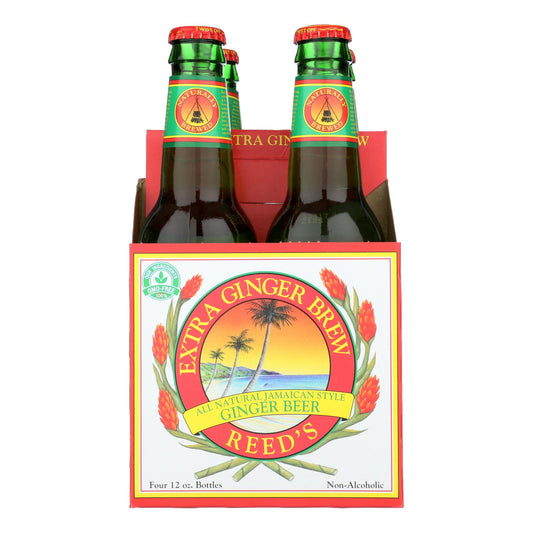 Reed's Ginger Beer Ginger Brew - Extra - Case Of 6 - 12 Fl Oz.