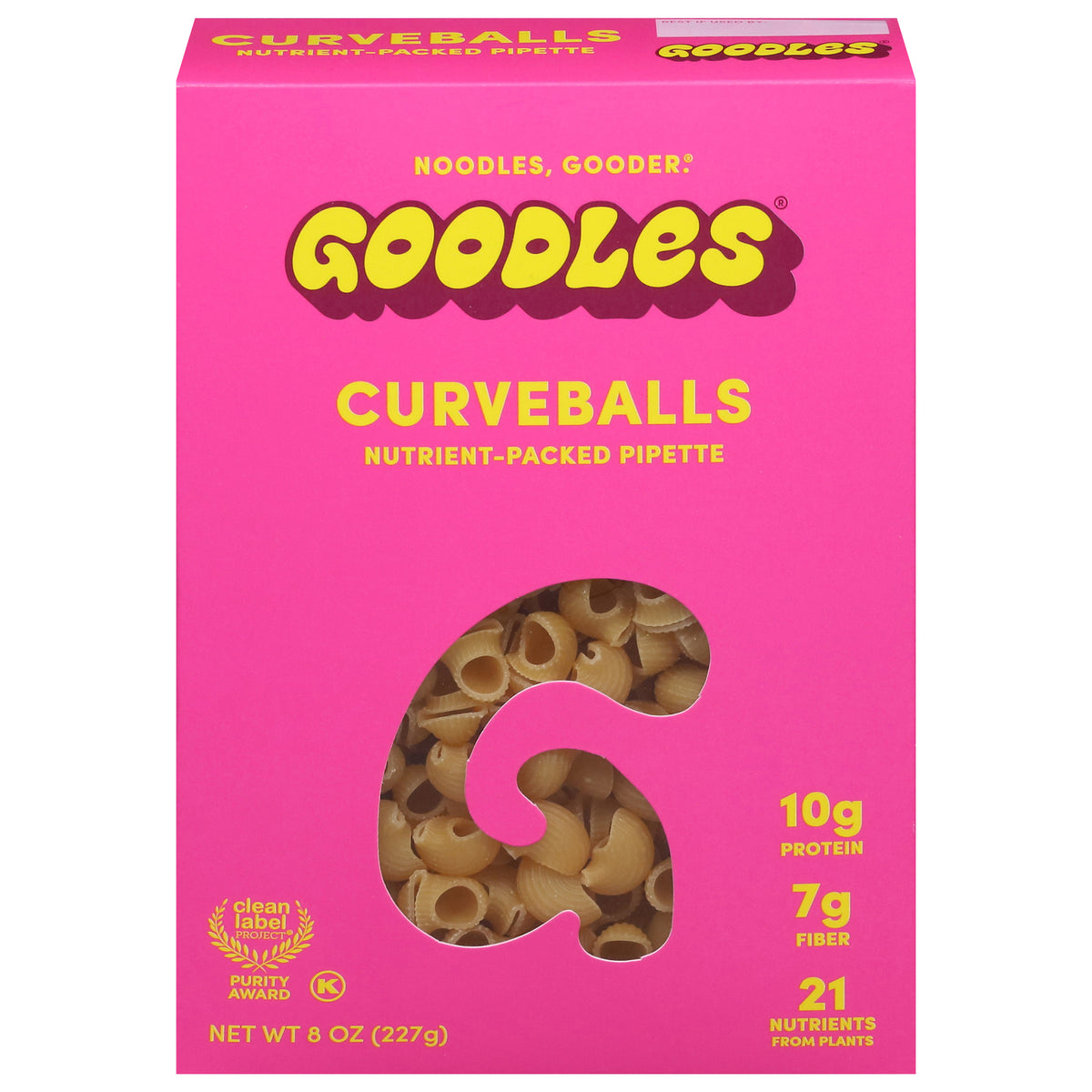 Goodles - Pasta Curveballs - Cs Of 12-8 Oz