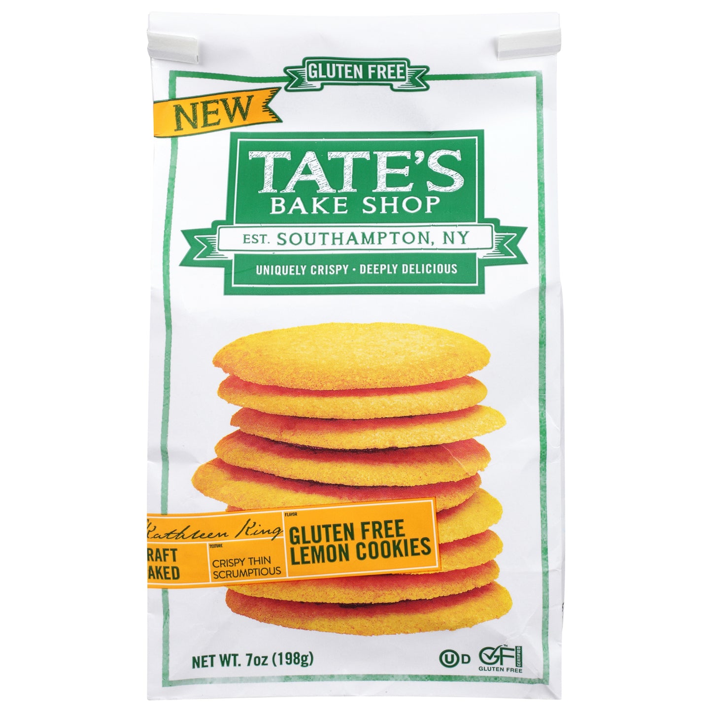 Tate's Bake Shop - Cookies Gf Lemon - Cs Of 6-7 Oz