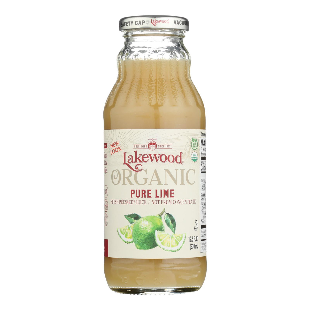 Lakewood Pure Lime Juice - Lime - Case Of 12 - 12.5 Fl Oz.